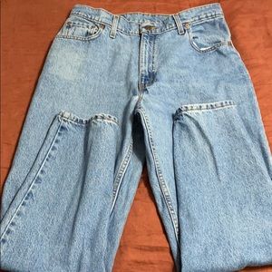 size 15 med 550 levi light washed jeans